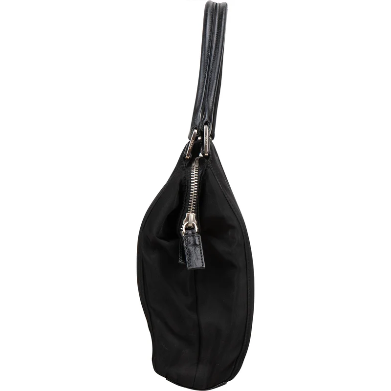 Prada Black Nylon Triangle Handbag