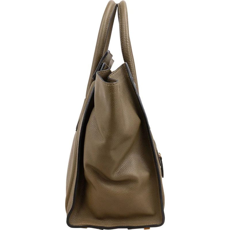 Céline Grained Calfskin Large Luggage Handbag