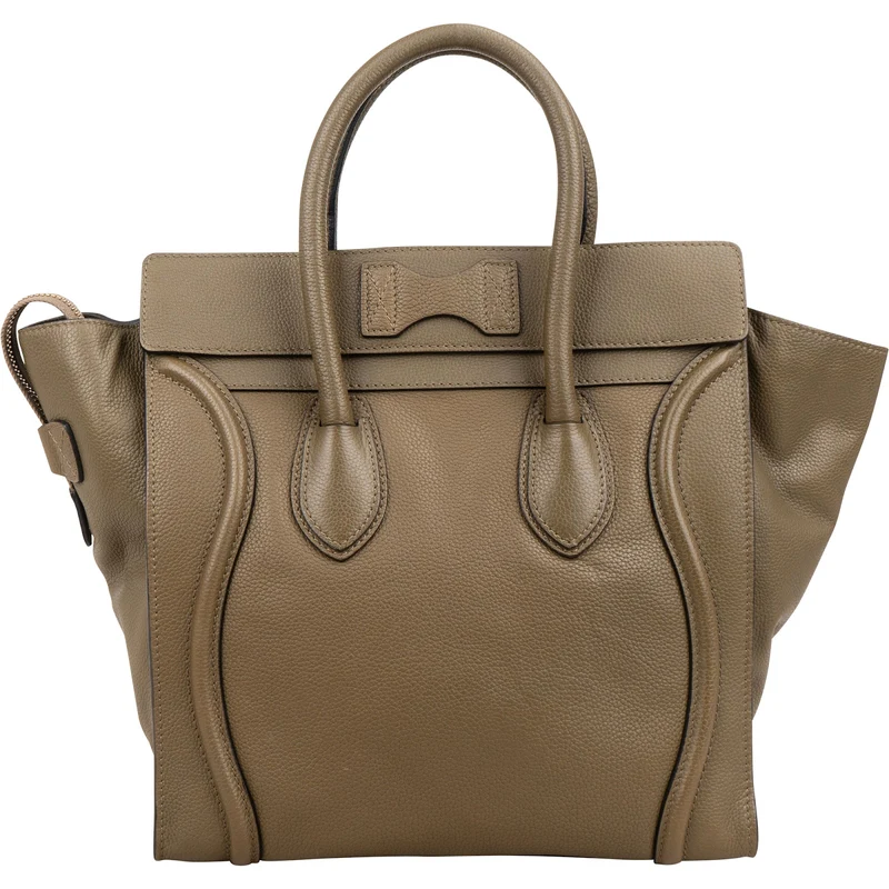 Céline Grained Calfskin Large Luggage Handbag