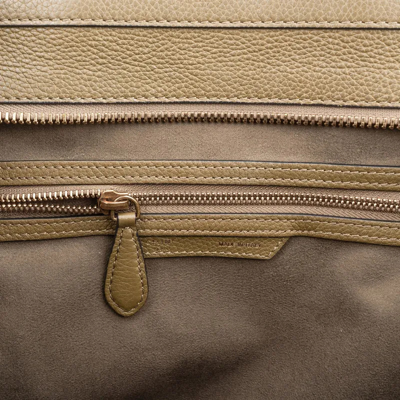 Céline Grained Calfskin Large Luggage Handbag