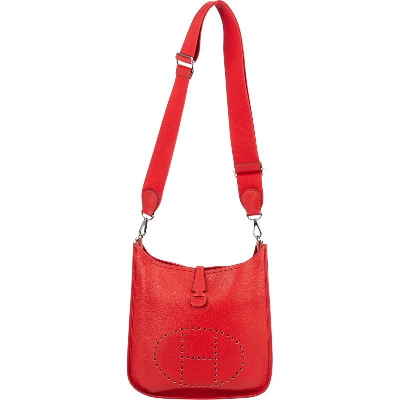 Hermès Taurillon Clemence Leather Evelyne III GM Crossbody Bag
