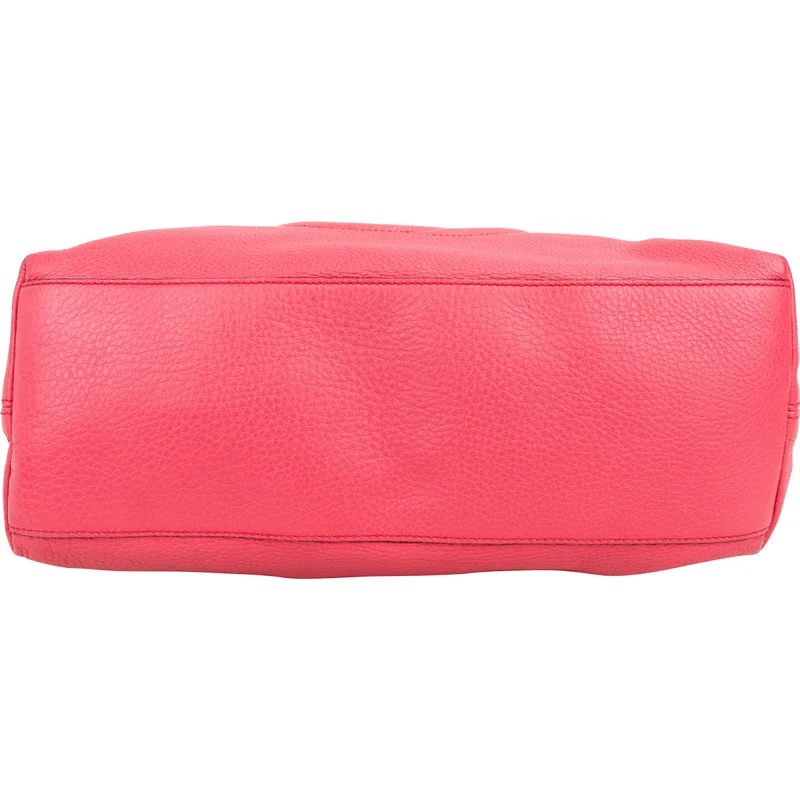 Gucci Grained Pink Leather GG Soho Chain Tote Shoulder Bag