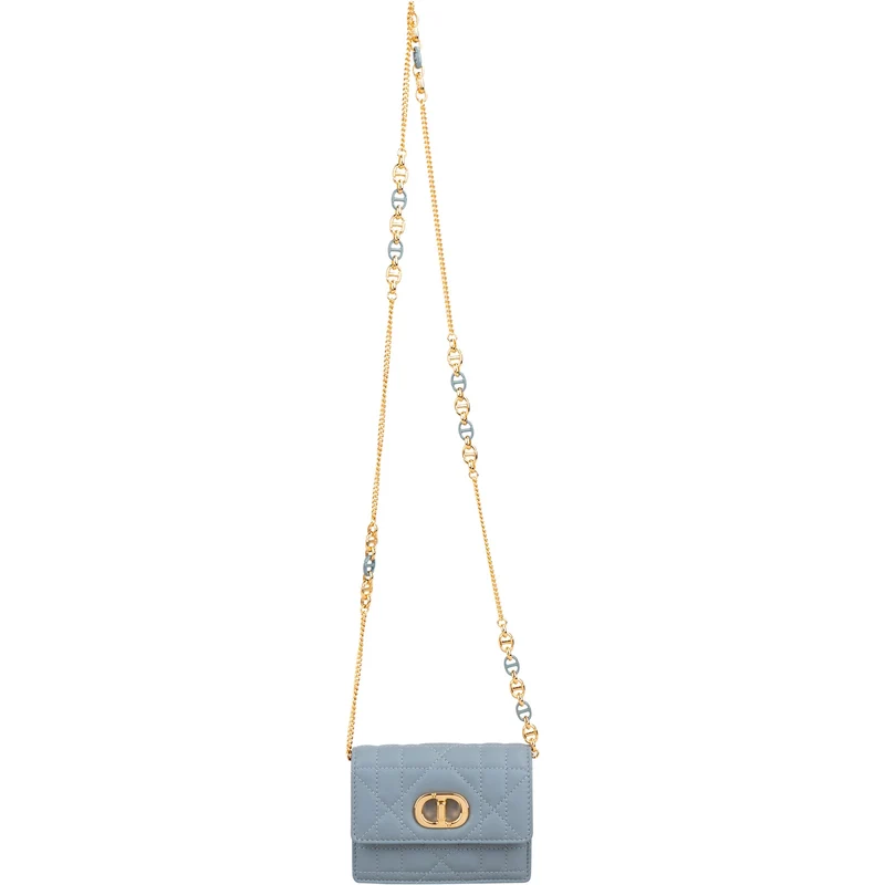 Christian Dior Cannage Calfskin Leather Miss Caro Micro Crossbody Bag