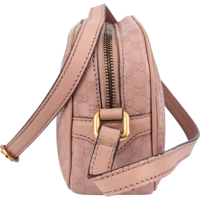 Gucci Microguccissima Leather Bamboo Tassel Disco Camera Crossbody Bag
