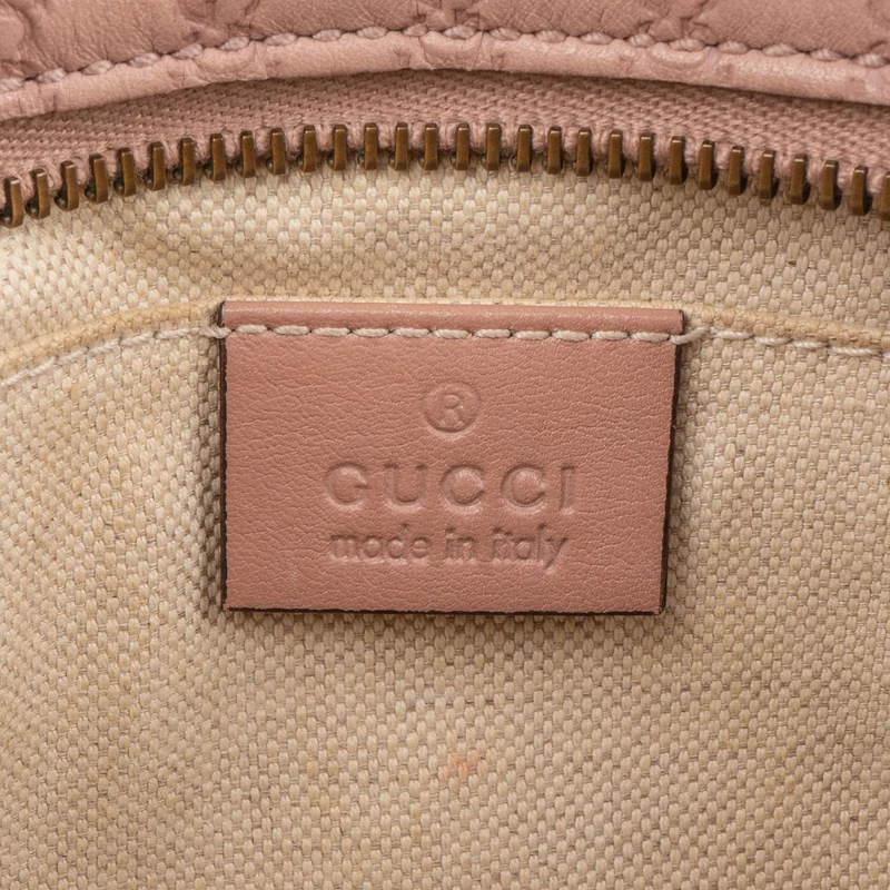 Gucci Microguccissima Leather Bamboo Tassel Disco Camera Crossbody Bag