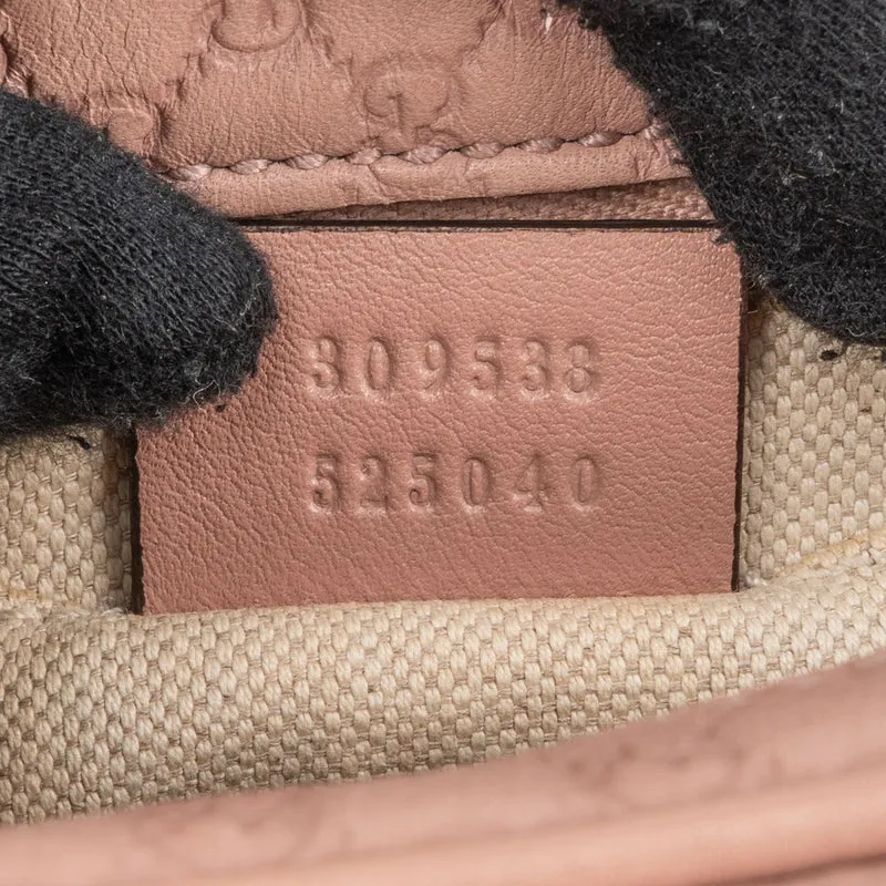 Gucci Microguccissima Leather Bamboo Tassel Disco Camera Crossbody Bag