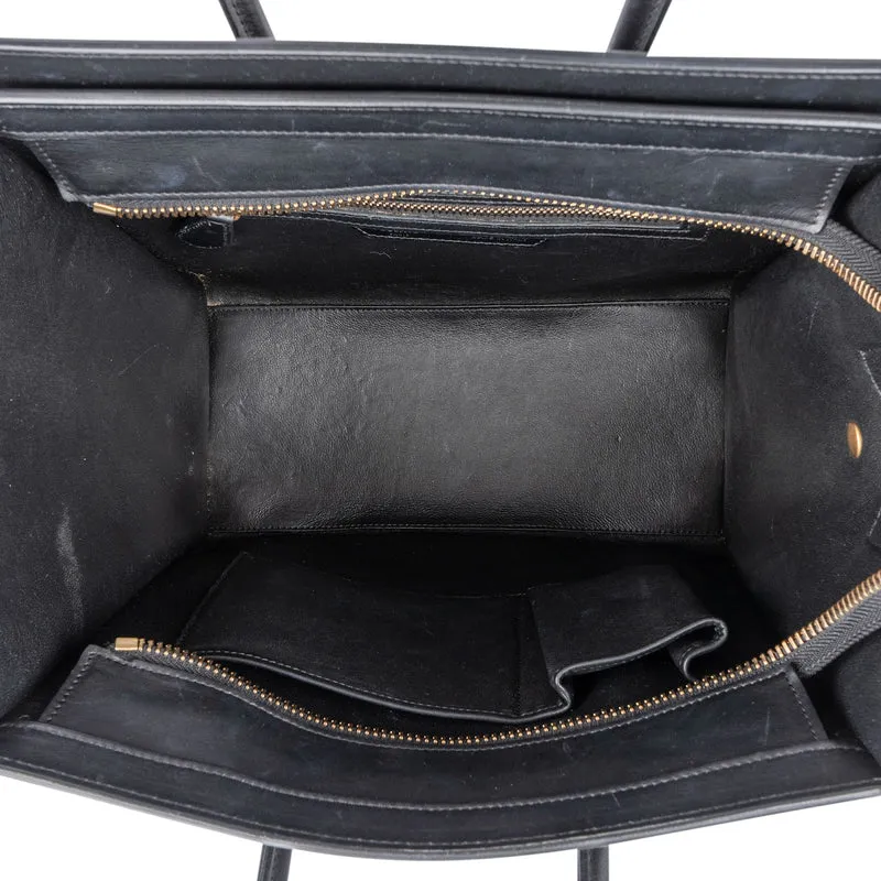 Céline Tricolor Leather Suede Luggage Small Handbag