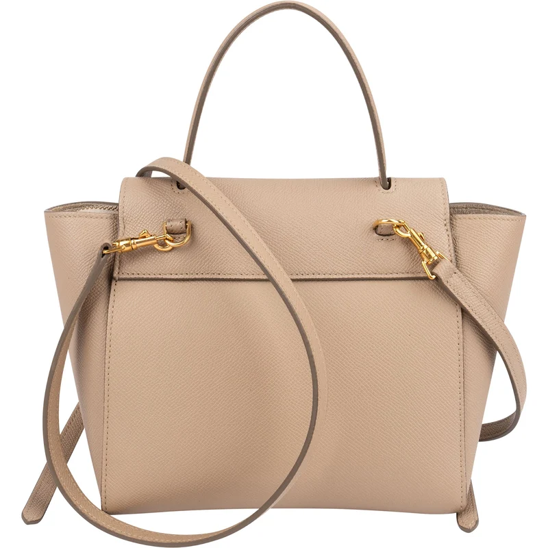 Celine Grained Calfskin Leather Nano Belt Handbag