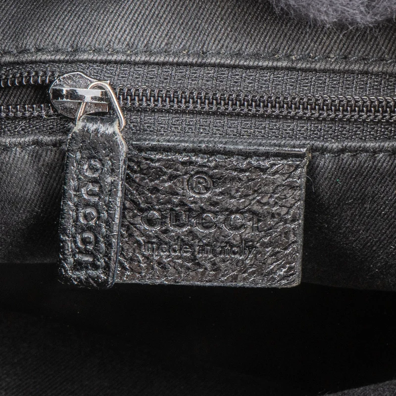 Gucci Monogram GG Canvas Ring Woven Handle Shoulder Bag