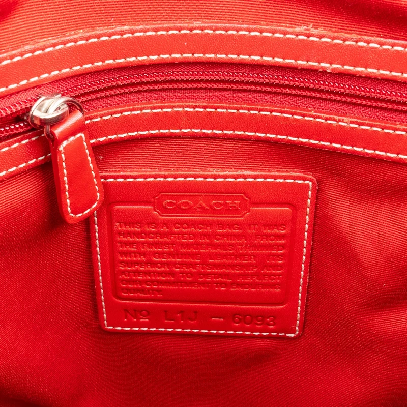 Coach Monogram Signature Canvas Optic Tote Handbag
