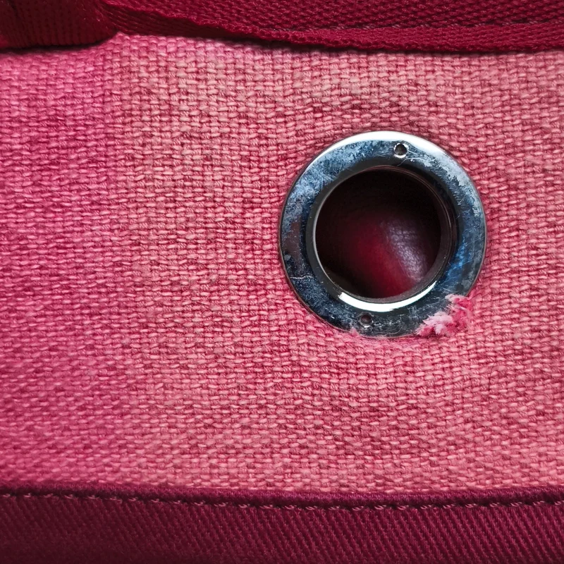 Chanel Pink Cotton Deauville Handbag