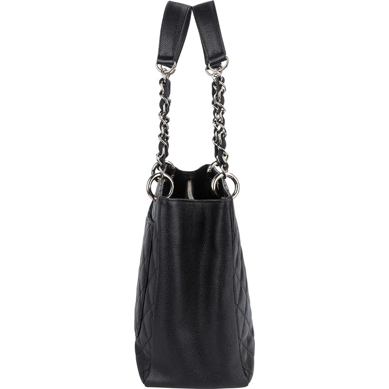 Chanel Quilted Caviar Leather Grand Shopping CC Handbag