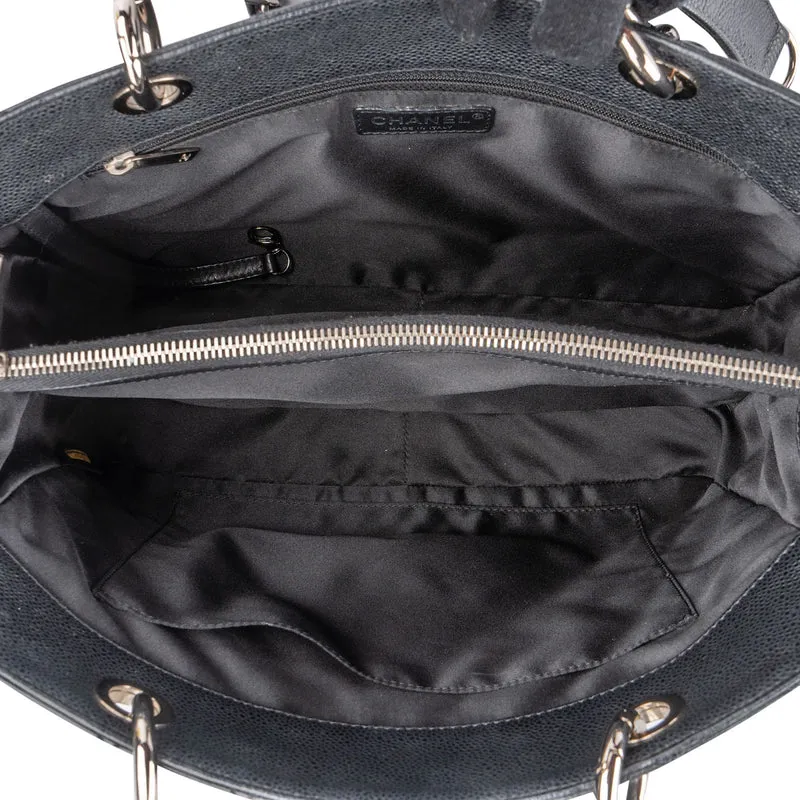 Chanel Quilted Caviar Leather Grand Shopping CC Handbag