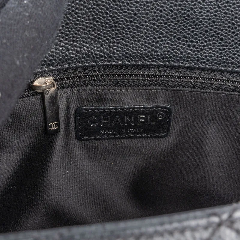 Chanel Quilted Caviar Leather Grand Shopping CC Handbag