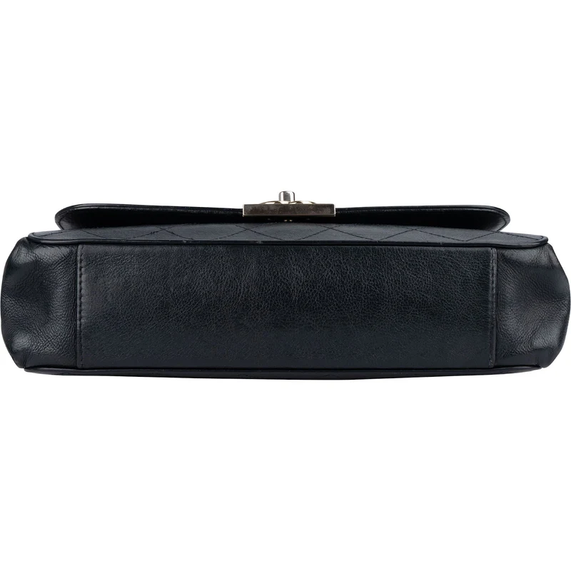 Chanel Stitching Leather CC Boy Single Flap Crossbody Bag