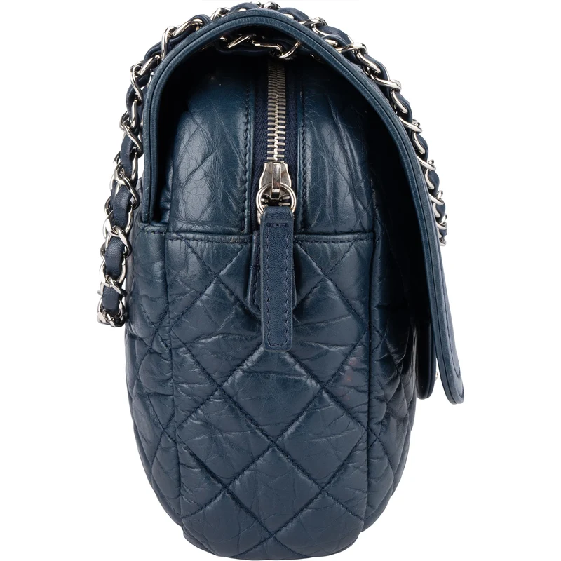 Chanel Quilted Lambskin Single Flap Crossbody Bag