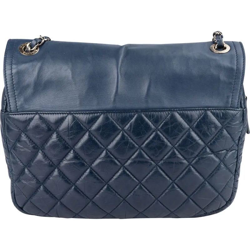 Chanel Quilted Lambskin Single Flap Crossbody Bag