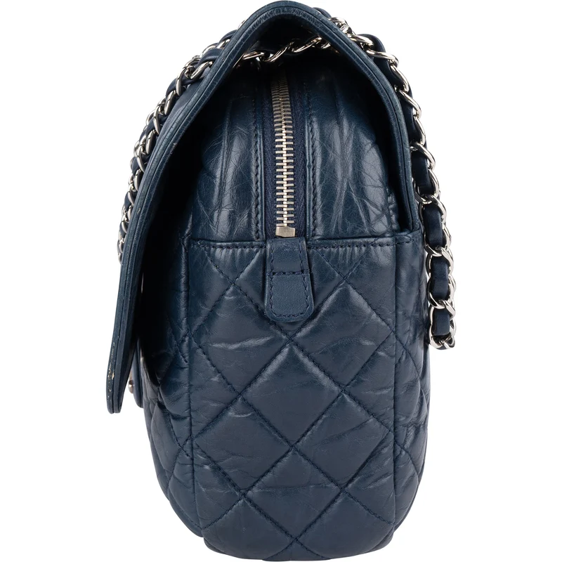 Chanel Quilted Lambskin Single Flap Crossbody Bag