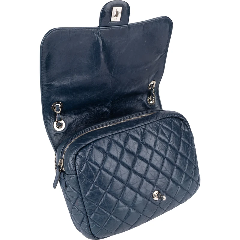Chanel Quilted Lambskin Single Flap Crossbody Bag