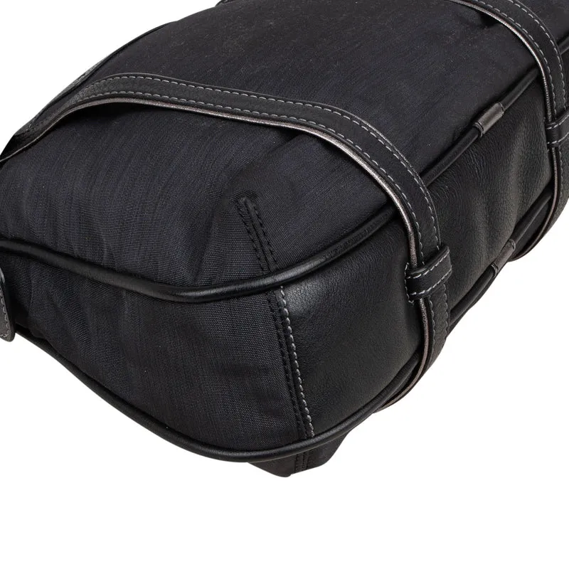 Loewe Black Leather Anagram Shoulder Bag