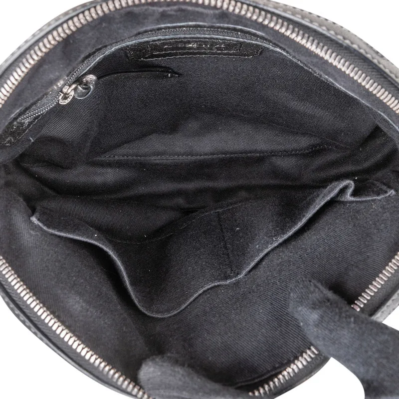 Loewe Black Leather Anagram Shoulder Bag