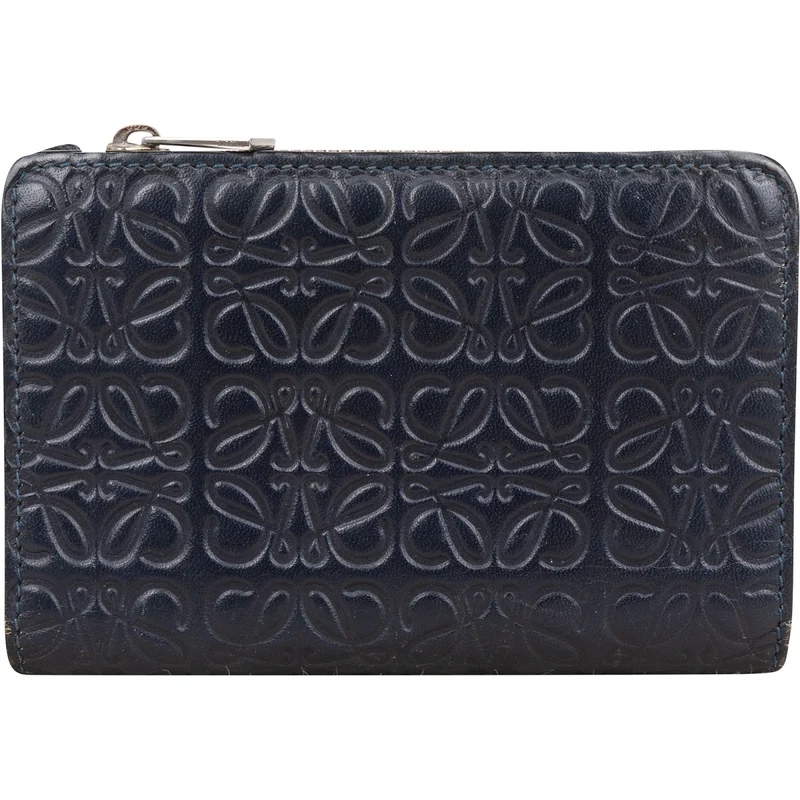 Loewe Anagram Monogram Leather Small Zip Around Wallet