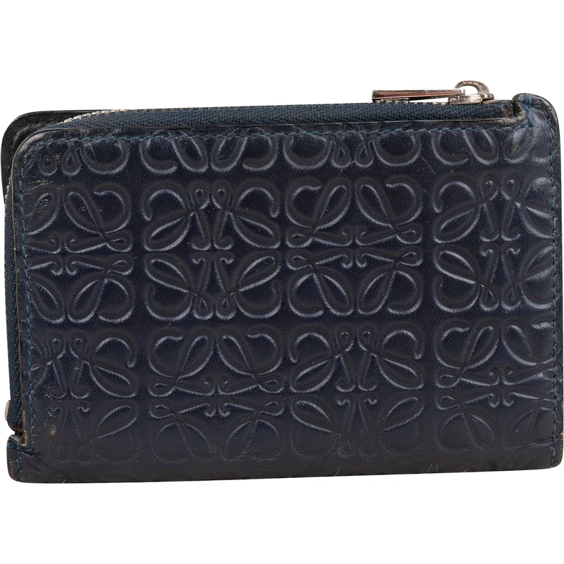 Loewe Anagram Monogram Leather Small Zip Around Wallet