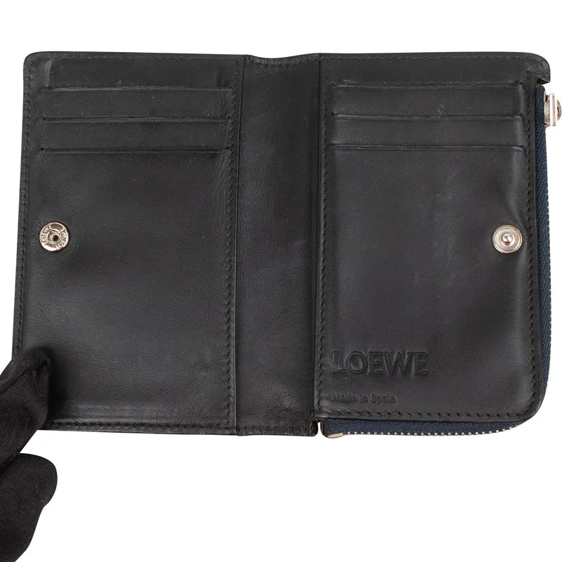 Loewe Anagram Monogram Leather Small Zip Around Wallet