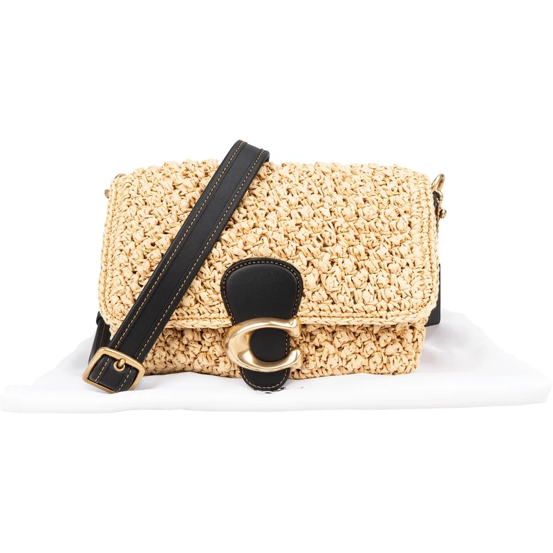 Coach Raffia Soft Tabby Crossbody Bag