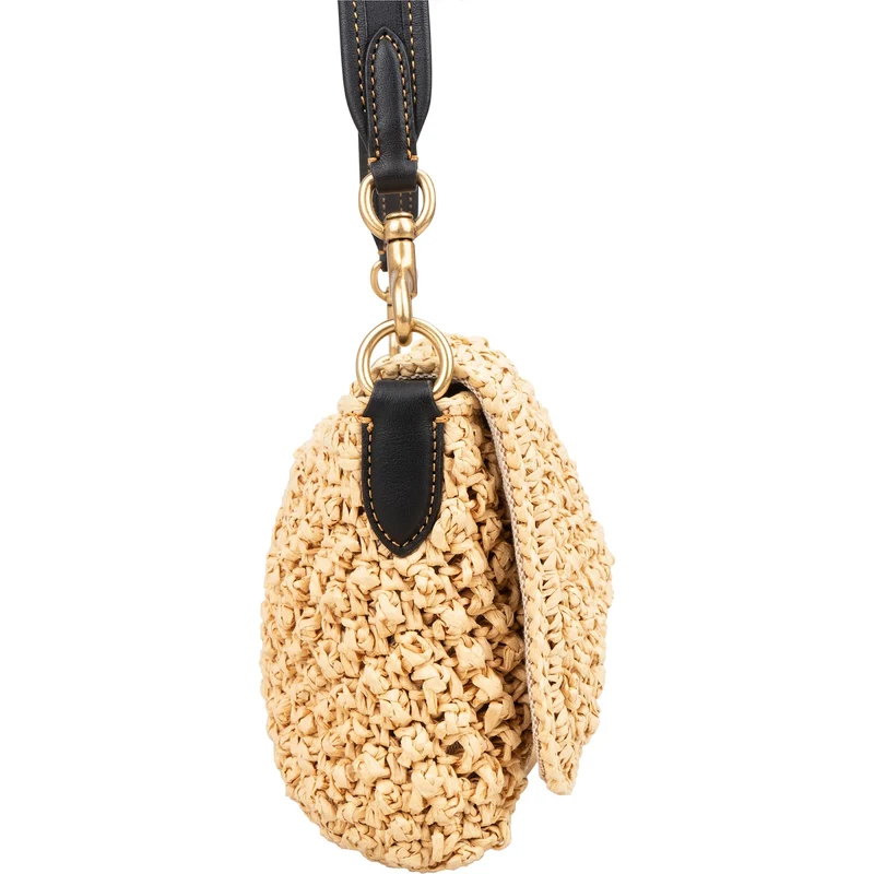 Coach Raffia Soft Tabby Crossbody Bag