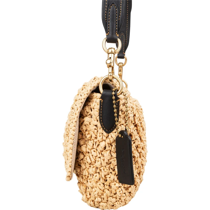 Coach Raffia Soft Tabby Crossbody Bag