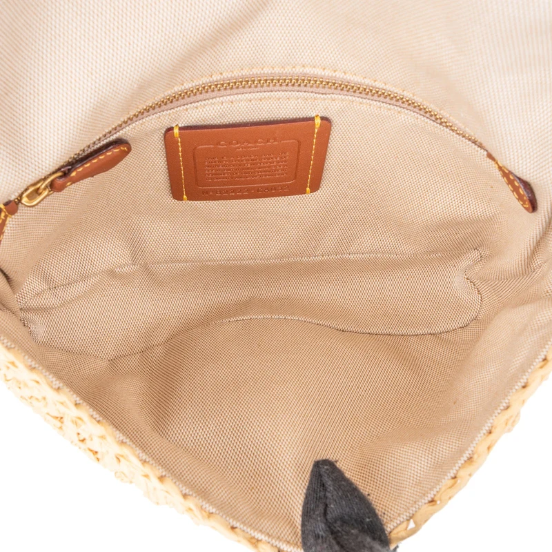 Coach Raffia Soft Tabby Crossbody Bag