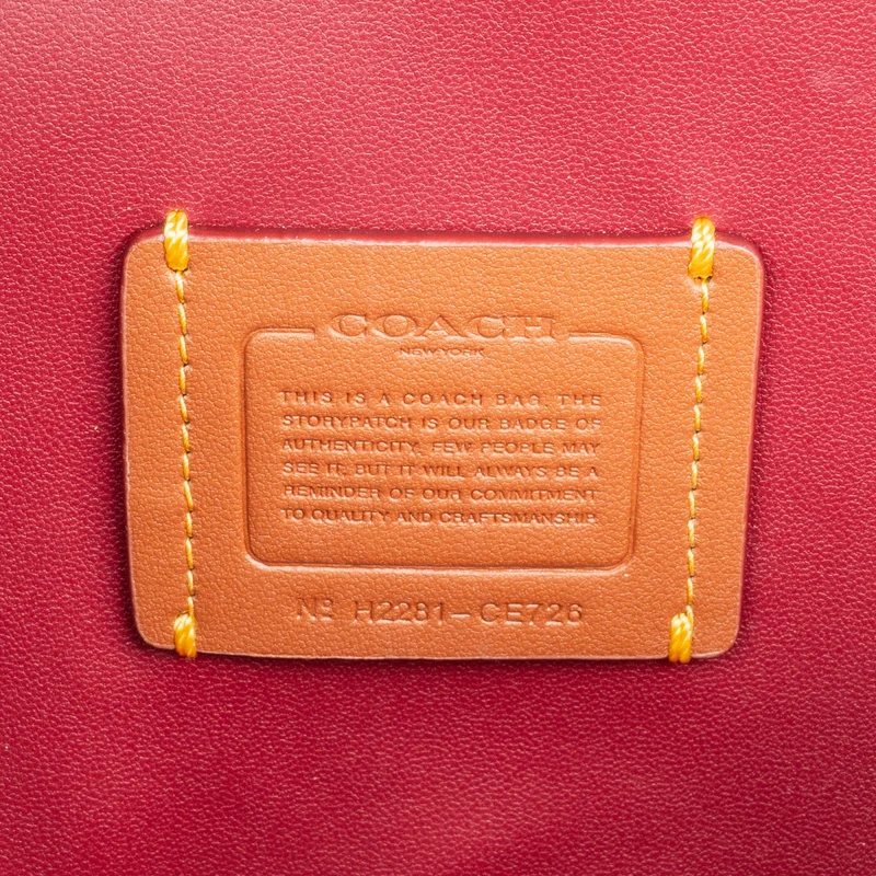 Coach Monogram Signature Canvas Heart Crossbody Bag