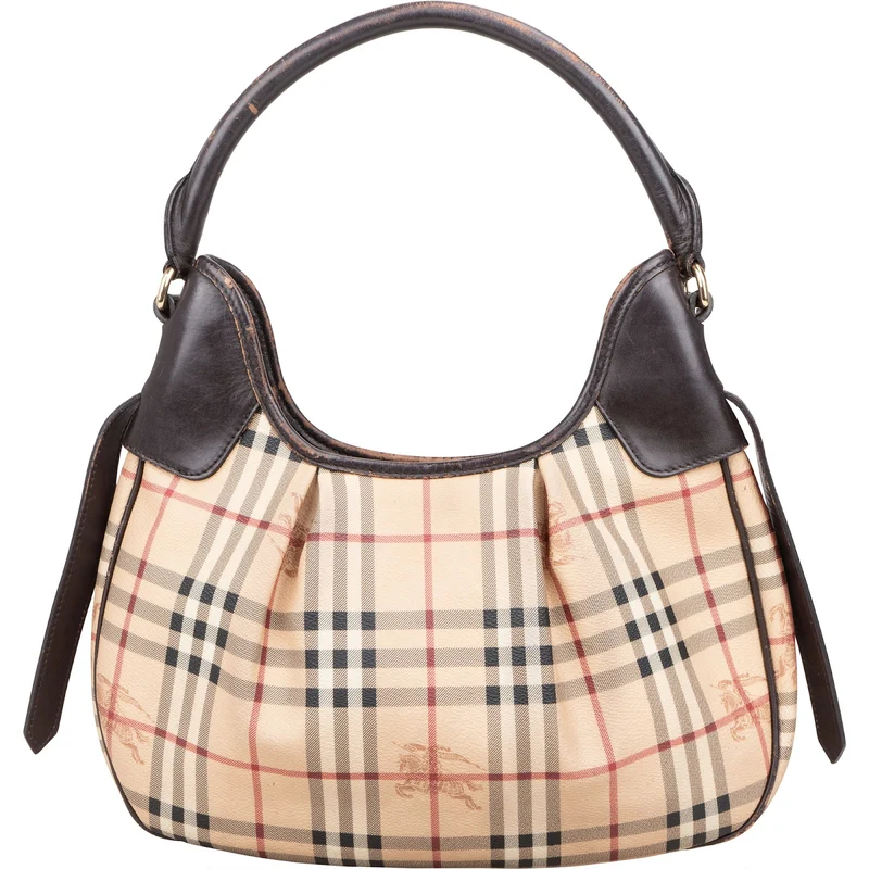 Burberry Haymarket Check Brooklyn Hobo Shoulder Bag