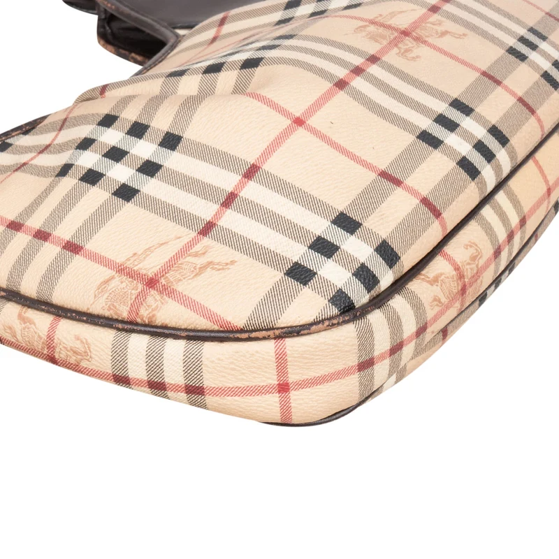 Burberry Haymarket Check Brooklyn Hobo Shoulder Bag
