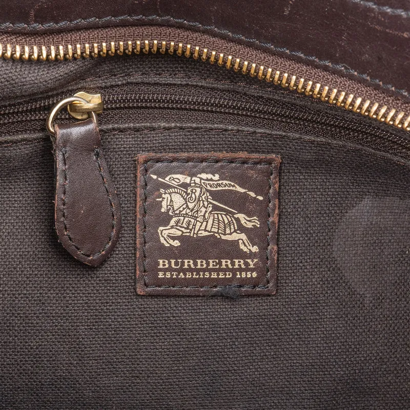 Burberry Haymarket Check Brooklyn Hobo Shoulder Bag