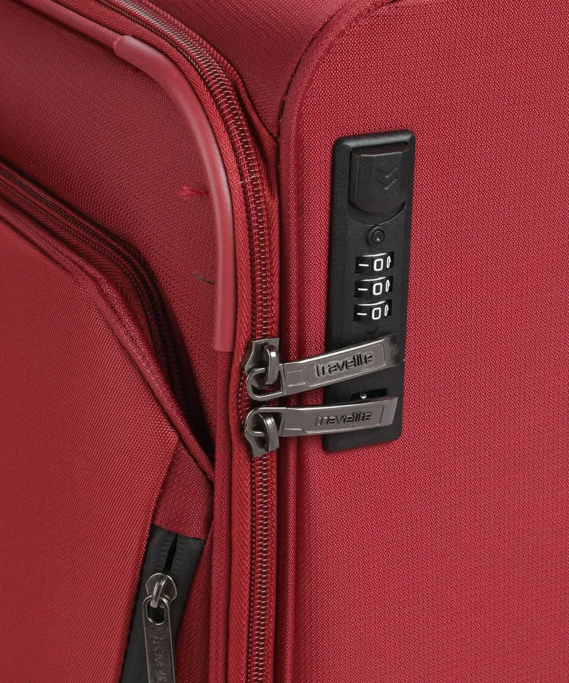 Travelite Cabin Slim 2 2-Rollen Trolley rot