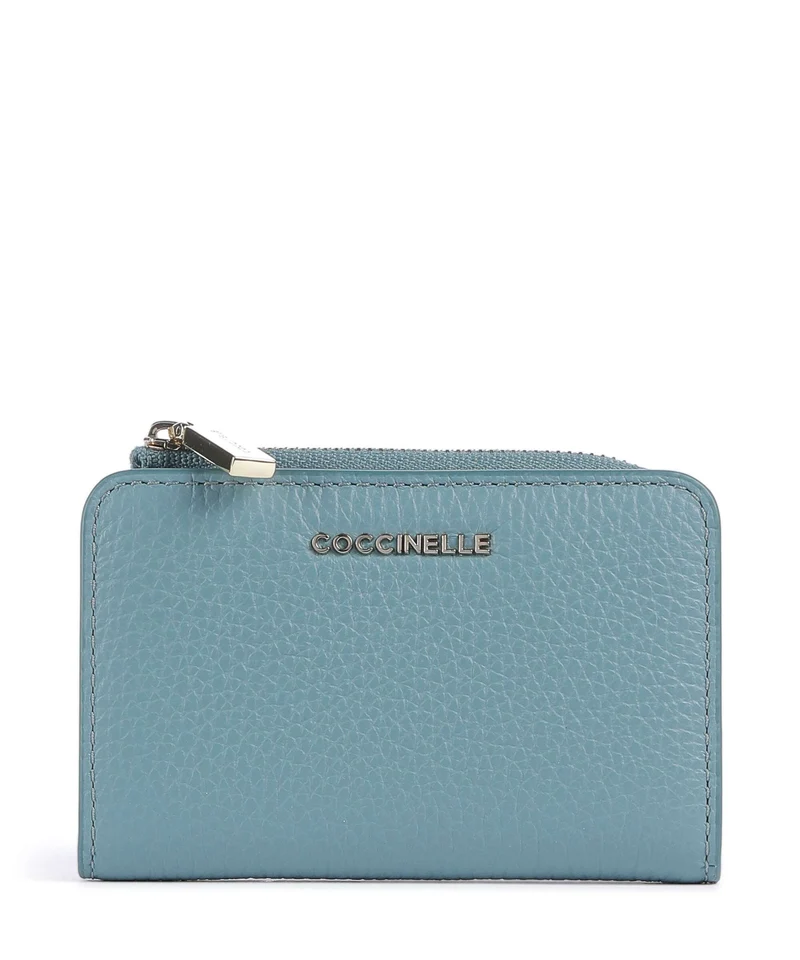 Coccinelle Metallic Soft Geldbörse arctic blue