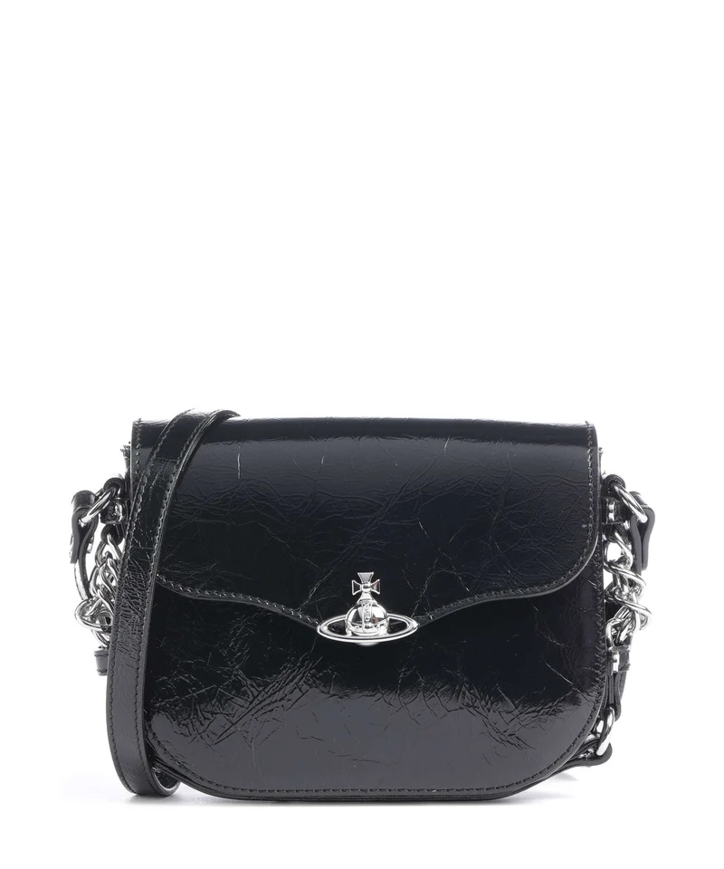Vivienne Westwood Hunter Naplak Schultertasche black