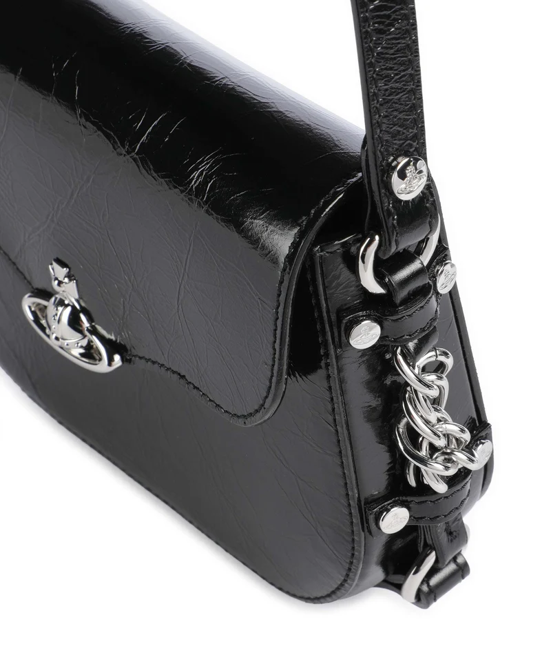 Vivienne Westwood Hunter Naplak Schultertasche black