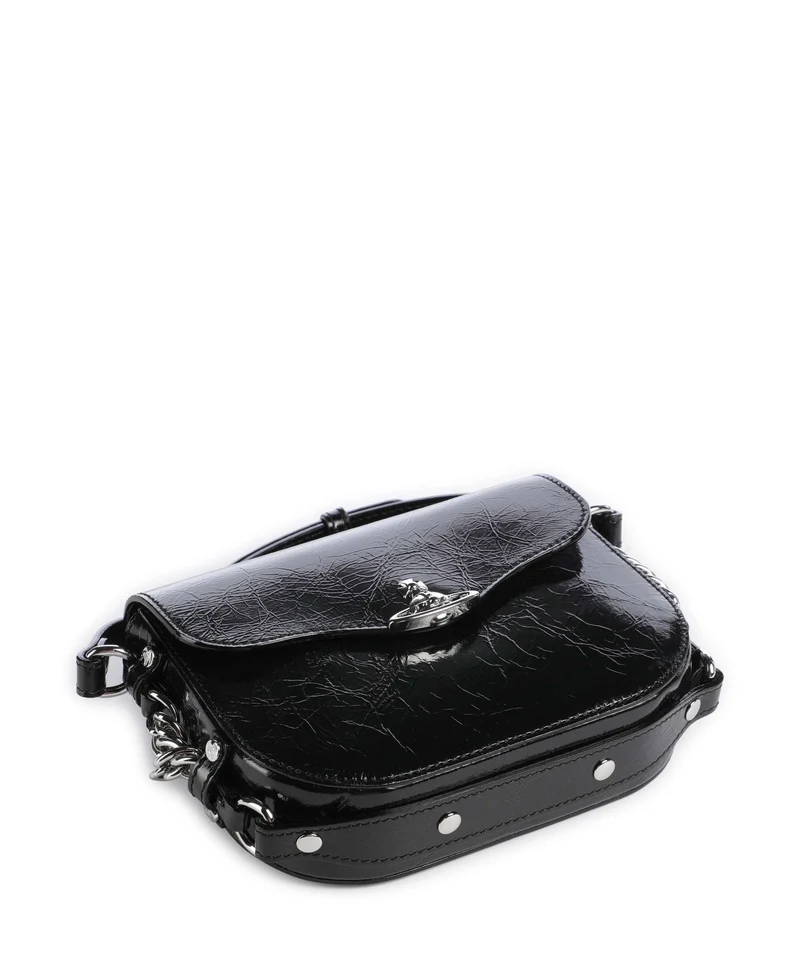 Vivienne Westwood Hunter Naplak Schultertasche black