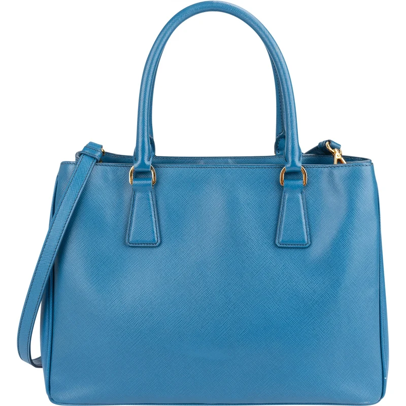 Prada Blue Saffiano Leather Galleria Handbag