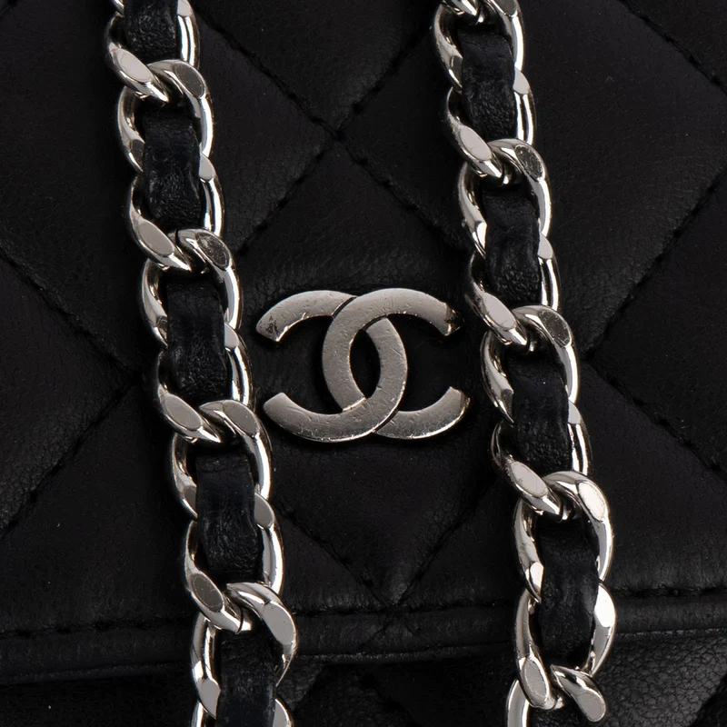Chanel Quilted Lambskin Wallet On Chain Crossbody Bag