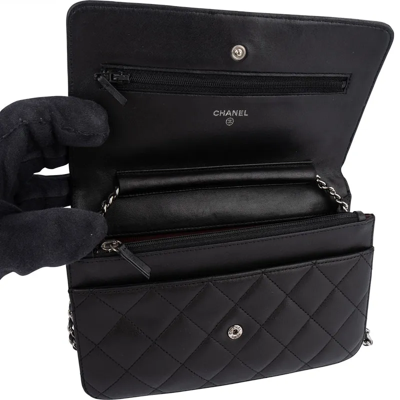 Chanel Quilted Lambskin Wallet On Chain Crossbody Bag