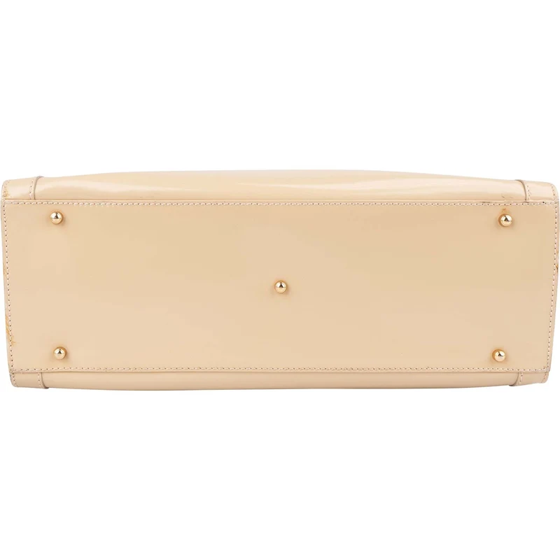 Gucci Patent Leather Bamboo Handle Large Diana Tote Handbag