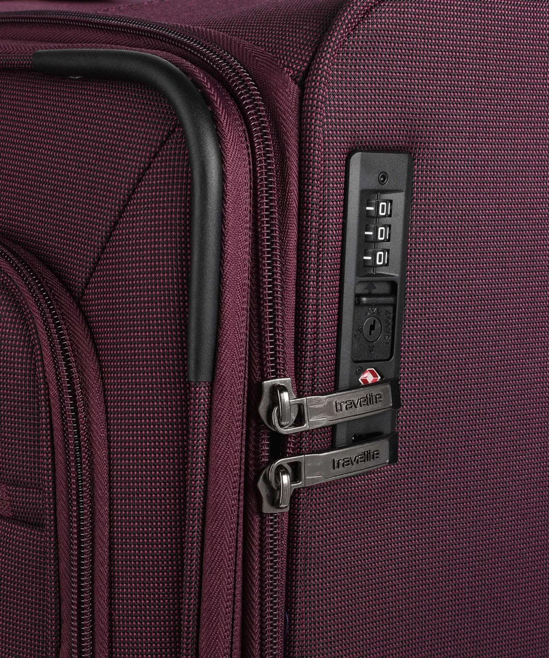 Travelite Cubis 4-Rollen Trolley berry