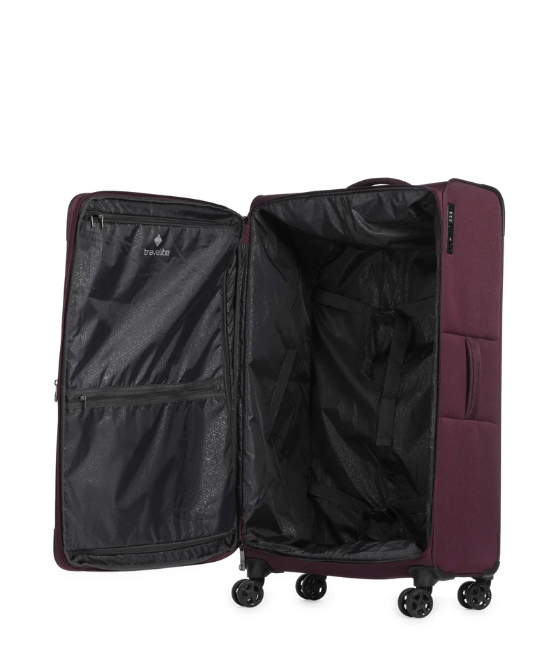 Travelite Cubis 4-Rollen Trolley berry