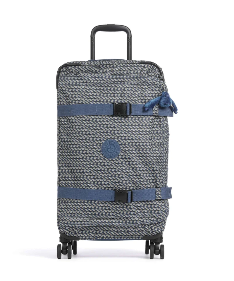 Kipling Basic Spontaneous M 4-Rollen Trolley blue on wire