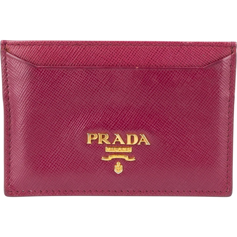 Prada Saffiano Leather Card Holder Case