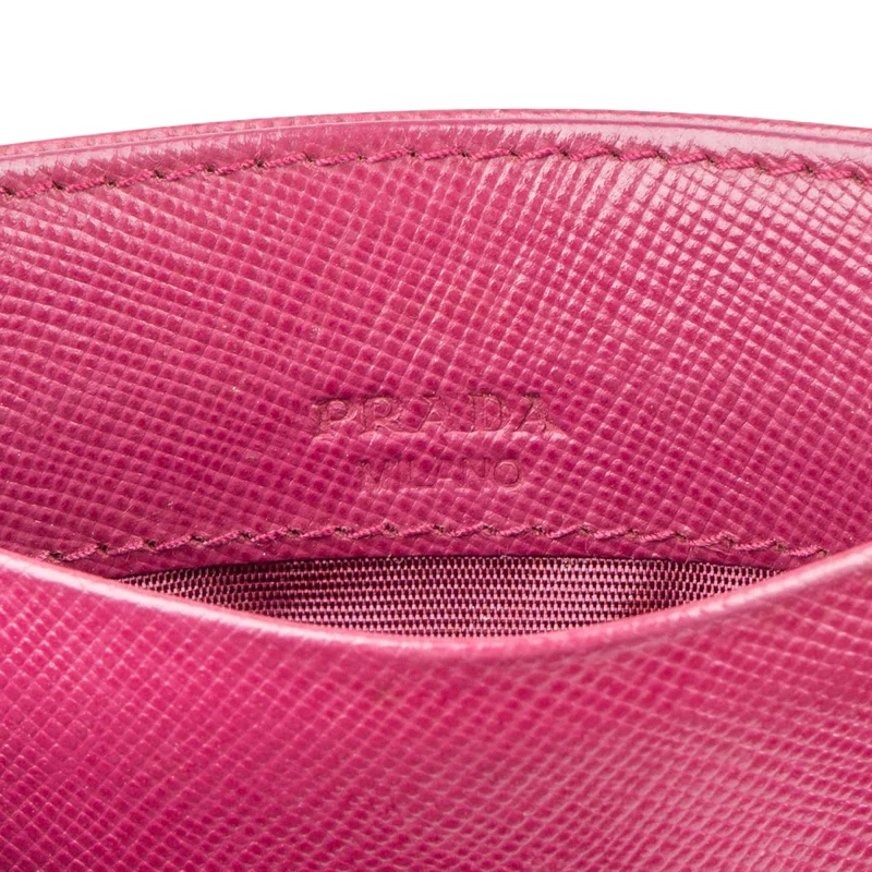 Prada Saffiano Leather Card Holder Case